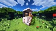 A modern home this small can be built in just a few short moments (Image via Random Steve Guy/YouTube)